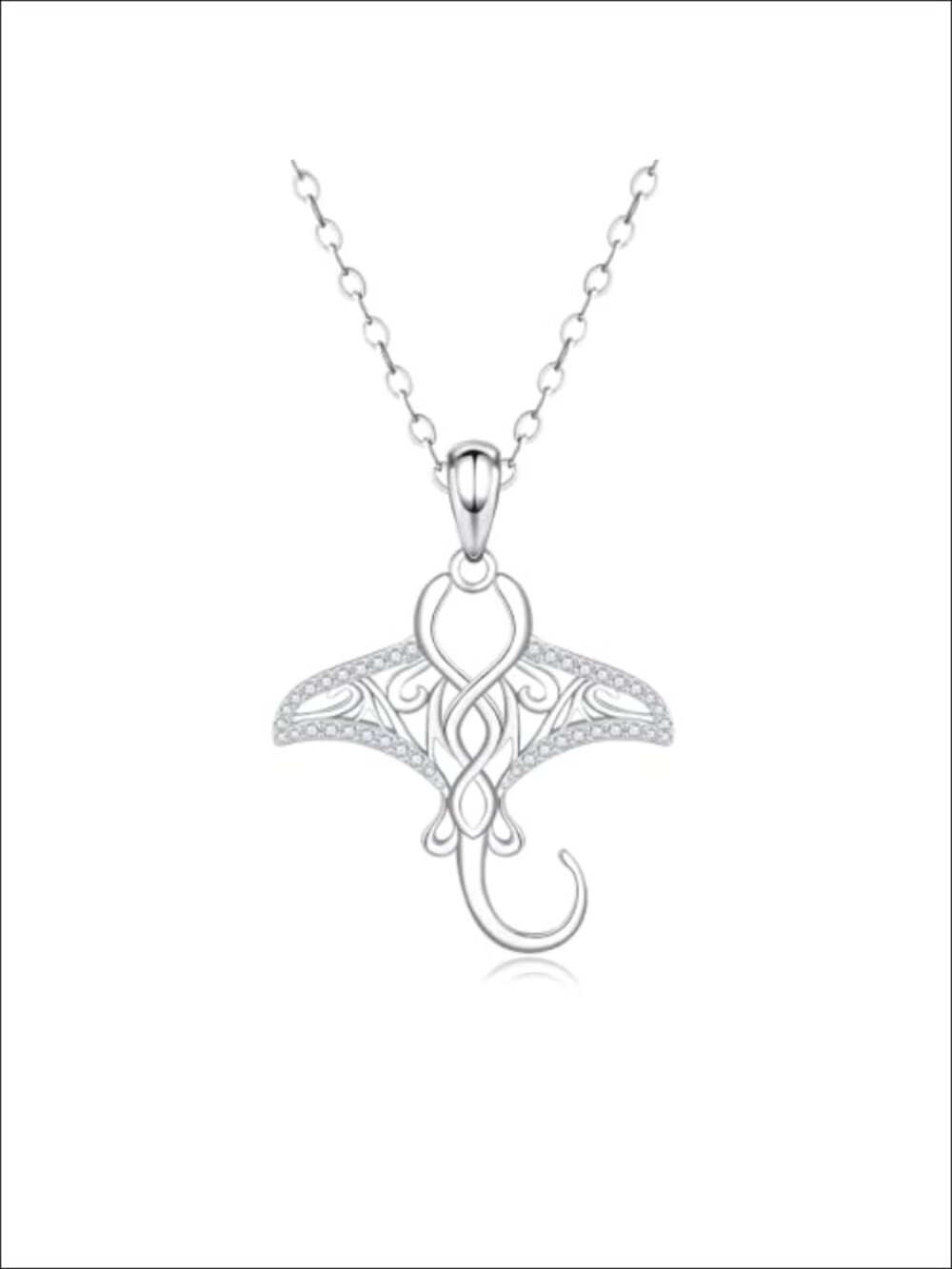 Sterling Silver Horse Necklace Western Pendant Celtic Knot Zirconia Jewelry